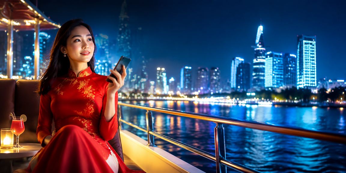 Người chơi casino tại TP.HCM trong trang phục áo dài nhận cashback