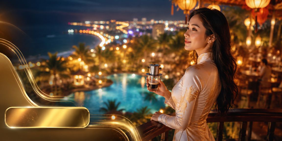 Người chơi casino mặc áo dài truyền thống tại khu nghỉ dưỡng Mũi Né